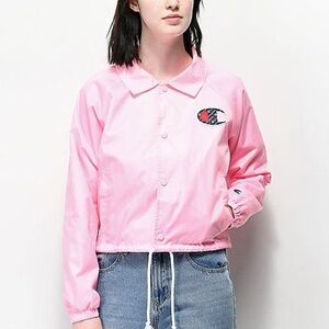 Pink Champions Light weight windbreaker jacket